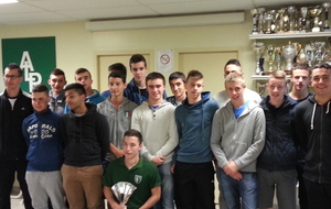 Cérémonie de félicitations aux U17