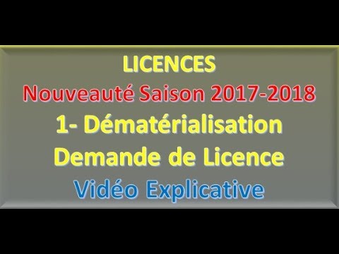explication de la licence dématérialisée FFF
