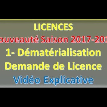 explication de la licence dématérialisée FFF